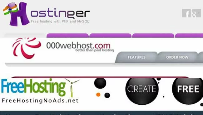 Best free hosting providers with no ads